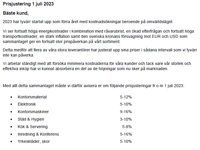 Prisjustering